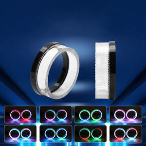 Gran oferta 2,5 3,0 pulgadas faro de coche 5D cubierta LED RGB Crystal Angel Eye BT APP Control <span class=keywords><strong>Auto</strong></span> Luz de circulació<span class=keywords><strong>n</strong></span> diurna luces ambientales - Product Image 6