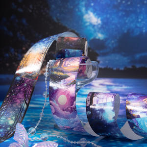 1 Rouleau de ruban adhésif Cloister Series Vintage Landscape Tape Handbook Decoration Collage Material - Product Image 1