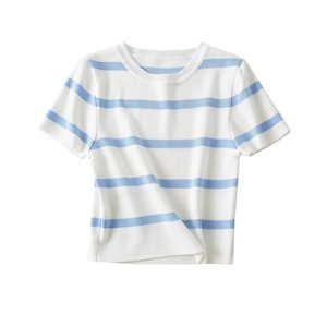 PB&ZA Suéter de Punto Corto de Seda Helada para <span class=keywords><strong>Mujer</strong></span>, Primavera 2024, Nuevo Estilo Chic, Vintage, Manga Corta, Pullovers Femeninos, Tops Chic - Product Image 2
