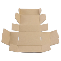 Boîtes en carton ondulé pliables personnalisées pour l'expédition et l'emballage, boîtes en papier kraft, boîtes cadeaux en papier kraft