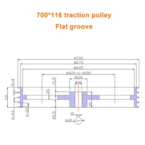 Poulie de guidage de câble électrique multi-creux en alliage D700, revêtement céramique OEM, polissage miroir - Product Image 5