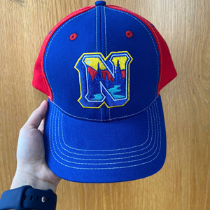 Wholesale Custom Embroidery 6 Panel Baseball Caps Unisex Sporty Breathable <b>Waterproof</b> Mix Blue Red Plastic <b>Hat</b> Closure Design - Product Image 3