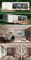 Capsule spatiale modulaire préfabriquée en acier sur mesure, super grande, insonorisée, pour usage bureautique ou hôtelier