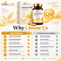 Complément Alimentaire en Capsules de Coenzyme Q10 avec Vitamine E, Lécithine de Tournesol et Huile MCT – Marque Blanche