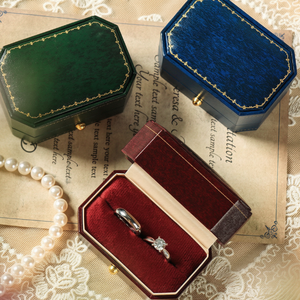 Manufacturer Customizable High-end Leatherette Paper Jewelry <b>Box</b> for <b>Rings</b> Necklaces Pendants Earrings Set Wedding Proposal Gift - Product Image 3