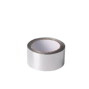 Hvac Heat Resistant Adhesive Refrigerator Custom Pure Aluminum Foil Tape Without Paper Liner