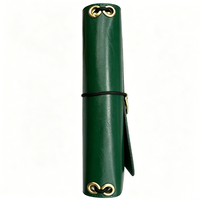Carnet de voyage vintage personnalisé en stock d'usine, couverture de journal A5 en cuir PU vert texture crocodile, design gaufré imperméable