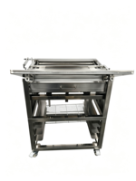 Machine à glacer les beignets en acier inoxydable, machine manuelle à enrober les beignets au chocolat avec machine à tempérer le chocolat, à vendre