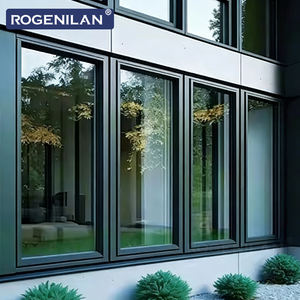 Fenêtre à battant en aluminium triple vitrage insonorisée avec moustiquaire, fournisseur chinois Rogenilan - Product Image 6