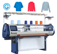 Doppelsystem Computergesteuerte Flachstrickmaschine für Pullover