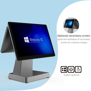 Venta al por Mayor de Pantallas Táctiles Dobles de 15.6 Pulgadas para Sistemas Todo en Uno para Tiendas Minoristas y Restaurantes - Product Image 3
