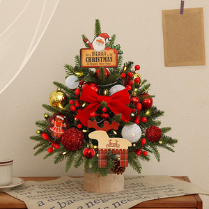 2025 Luxury Premium Christmas Home Decor Bundle Golden Pinecones Christmas Tree Ornament Set Decoration Kit Promotional Toys