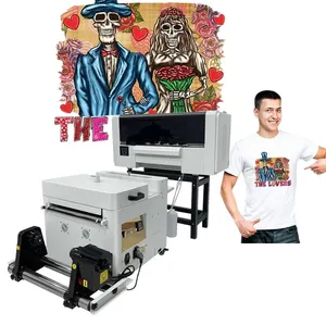 कपड़े की टीशर्ट के लिए डिजिटल एक्सपी600 प्रिंट हेड विनाइल पेट फिल्म प्रिंटिंग 30 सेमी ए3 डीटीएफ प्रिंटर मशीन
