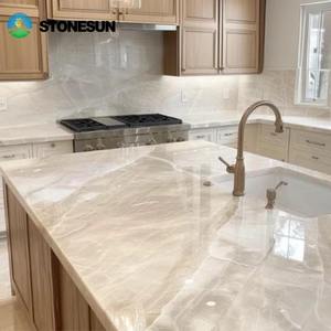 Muebles de Salón StoneSun, Encimeras de Cocina de Piedra Taj Mahal, Mesa de Isla de Cocina, Encimeras de Tocador para Apartamento - Product Image 5