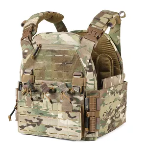 Outdoor 1000d Nylon Quick Release Tactisch Vest Multifunctioneel Molle Wandelen Camouflage Beschermende Combat Veelzijdig Tactisch Vest