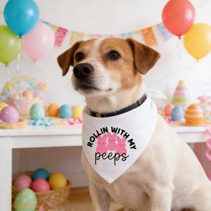 Bestseller Bavaglino Pasquale per Animali Domestici con Design a Triangolo e Cartone Animato Coniglio My Peeps per Tutte le Stagioni - Product Image 2