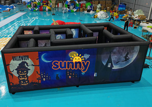 Nuevo Diseño Laberinto Inflable de Casa Embrujada para Halloween, Juego Deportivo Popular para Carnaval y Granja, Laberinto Inflable de <span class=keywords><strong>Escape</strong></span> de Maíz - Product Image 5