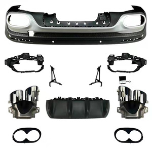 Difusor Trasero con Punta de Escape para Mercedes-Benz GLB X247, Juego Completo en Material PP, Estilo AMG para GLB180 200, Modificación - Product Image 4