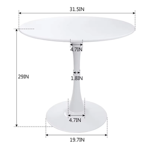 2024 <span class=keywords><strong>tavolo</strong></span> da pranzo ovale di vendita caldo prezzo competitivo bianco nordico nero in legno PP Top personalizzato tulipano piccolo <span class=keywords><strong>rotondo</strong></span> - Product Image 5