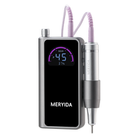 Perceuse à ongles portable rechargeable par USB avec moteur à balais 0-45000 tr/min, certifiée CE/FCC/RoHS, outil de manucure professionnel compatible US/UK