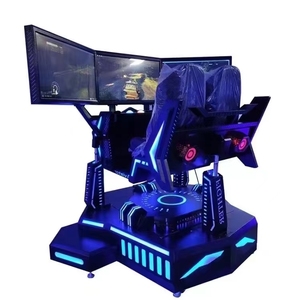 Nhà Máy Bán buôn đồng tiền hoạt động 3 màn hình chuyển động lái xe mô phỏng VR xe <span class=keywords><strong>3D</strong></span> VR mô phỏng ba màn hình xe đua trò chơi máy - Product Image 3