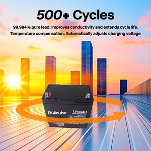 Batterie au plomb-acide Bullcube au prix d'usine, 12V 50Ah, batteries pour l'énergie domestique GX-1250-LA, batterie au plomb-acide 12V, batterie au plomb-acide B - Product Image 5