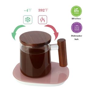 450ml nuovo prodotto trasparente tazza di vetro noce copertura del tè e manico borosilicato tazza di tè tazza di caffè tazza da tè - Product Image 3