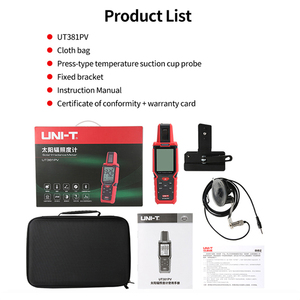 Medidor de Irradiancia Solar UT381PV 1400W/m²  Probador de Irradiancia APP para Instalación de Paneles Solares UNI-T  UT381PV - Product Image 6