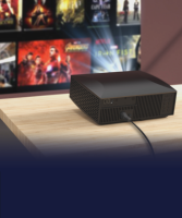 Projecteur LED VIVIBRIGHT F30 1080P FHD 4K UHD 450 ANSI Lumen 3D Ready Portable pour extérieur et cinéma maison avec haut-parleurs intégrés PS5