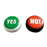 Bouton Sonore Personnalisable 2-en-1 Oui/Non Enregistrable pour Jeux et Réponses en Soirée