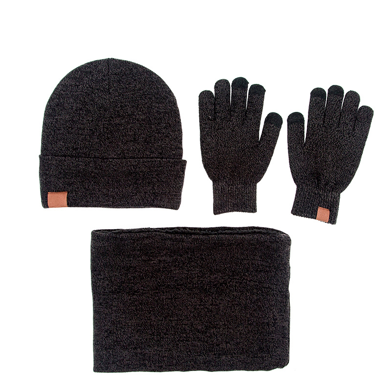 Fashion Hat Set Old Women Knit