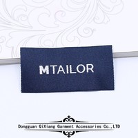 Étiquettes de vêtements tissées sur mesure 100% polyester Écologiques Lavables et durables Couleurs et tailles personnalisables