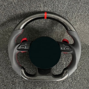 อุปกรณ์ตกแต่งรถยนต์ <span class=keywords><strong>พวงมาลัย</strong></span>คาร์บอน <span class=keywords><strong>พวงมาลัย</strong></span>โลจิเทค ตัวล็อคพวงมาลัยรถยนต์ สำหรับออดี้ เอ7 - Product Image 2