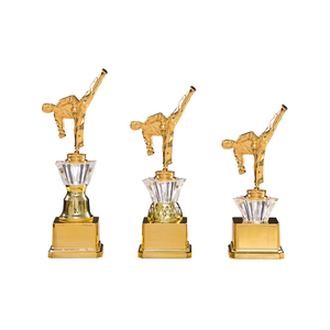 Premio de trofeo deportivo de plástico personalizado de fábrica de Elor con figura de jugador de fútbol para juegos de fútbol de adolescentes con base negra - Product Image 6