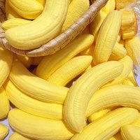 Jouet anti-stress en forme de banane avec mousse PU – Banane jaune moelleuse et juteuse – Conception personnalisable pour étudiants