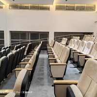 Chaise d'auditorium télescopique pliable avec tablette d'écriture pour salle de conférence et théâtre commercial – Vente en gros usine