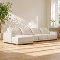 Ensemble de canapés modulaires modernes haut de gamme pour salon intérieur