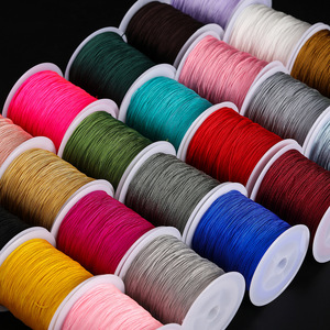 Jade Bead Thread 1/1.5mm Non Elastic Braided <b>Rope</b> 10 Meters DIY Jewelry Accessories Hand Knitting Wire Beading Supplies - Product Image 1