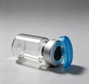 Frascos de Vidrio con Tapa Abatible Azul de Aluminio y Goma, Cuello Transparente para Engarzar, 3ml 5ml 10ml, Botellas de Almacenamiento de Borosilicato - Product Image 2