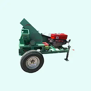 30HP gỗ chipper Shredder động cơ diesel di động thuận tiện mini Gỗ chipper Shredder máy