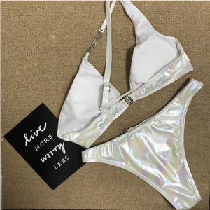 Nuevo Conjunto de Traje de Baño de Una Pieza con Estampado de Puntos Sólidos y Lazo Frontal para Mujer, Servicio OEM - Product Image 1