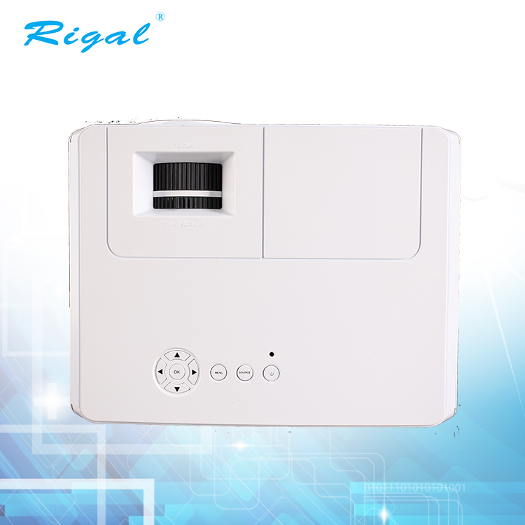 Mini Sans Fil Portable 1080p HD Wifi Projecteur DLP, 2000 Lumens Vrai Home Cinéma Projecteur Professionnel