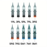 Aiguilles de cartouche de tatouage transfrontalières les plus vendues, modèles assortis avec emballage, compatibles avec les machines à tatouer, outils RL/RS/M1/RM