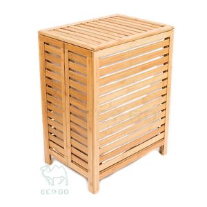 Panier à linge robuste en bambou pour l'organisation de la chambre à coucher et de la salle de bain - Product Image 5