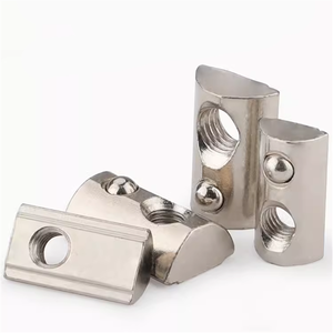 <span class=keywords><strong>Acier</strong></span> inoxydable M4/M5/M6/M8 Drop-in T-nuts slider Block Spring Ball Loaded T-nuts For 10 Slot 4545 Aluminum Profile - Product Image 3