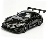 Modèle de voiture de course GT3 en alliage moulé sous pression à l'échelle 1:24, coupé de course à carrosserie large avec grande aile arrière, jouet de collection pour les passionnés de voitures de piste