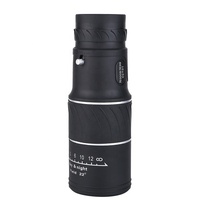 Monocular Portátil GANYU 16x52 10x Negro para Conciertos al Aire Libre y Fotografía con Teléfono Móvil