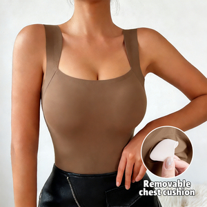 Vente en gros de combinaisons de sport sans couture sans fil à marque privée, double couche, compression, <span class=keywords><strong>dos</strong></span> en U, antichoc, respirantes, en jersey - Product Image 5