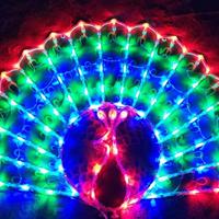 Lampu Hias LED Bentuk Burung Merak, Bintang, Matahari, Bunga, Hati, Natal, Balkon, Rumah, Pernikahan, Pesta