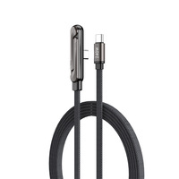 Support invisible 2-en-1, câble de charge rapide Type-C tressé en métal et nylon 240W, support de téléphone intégré 5A pour imprimante et scanner